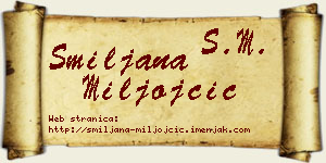 Smiljana Miljojčić vizit kartica